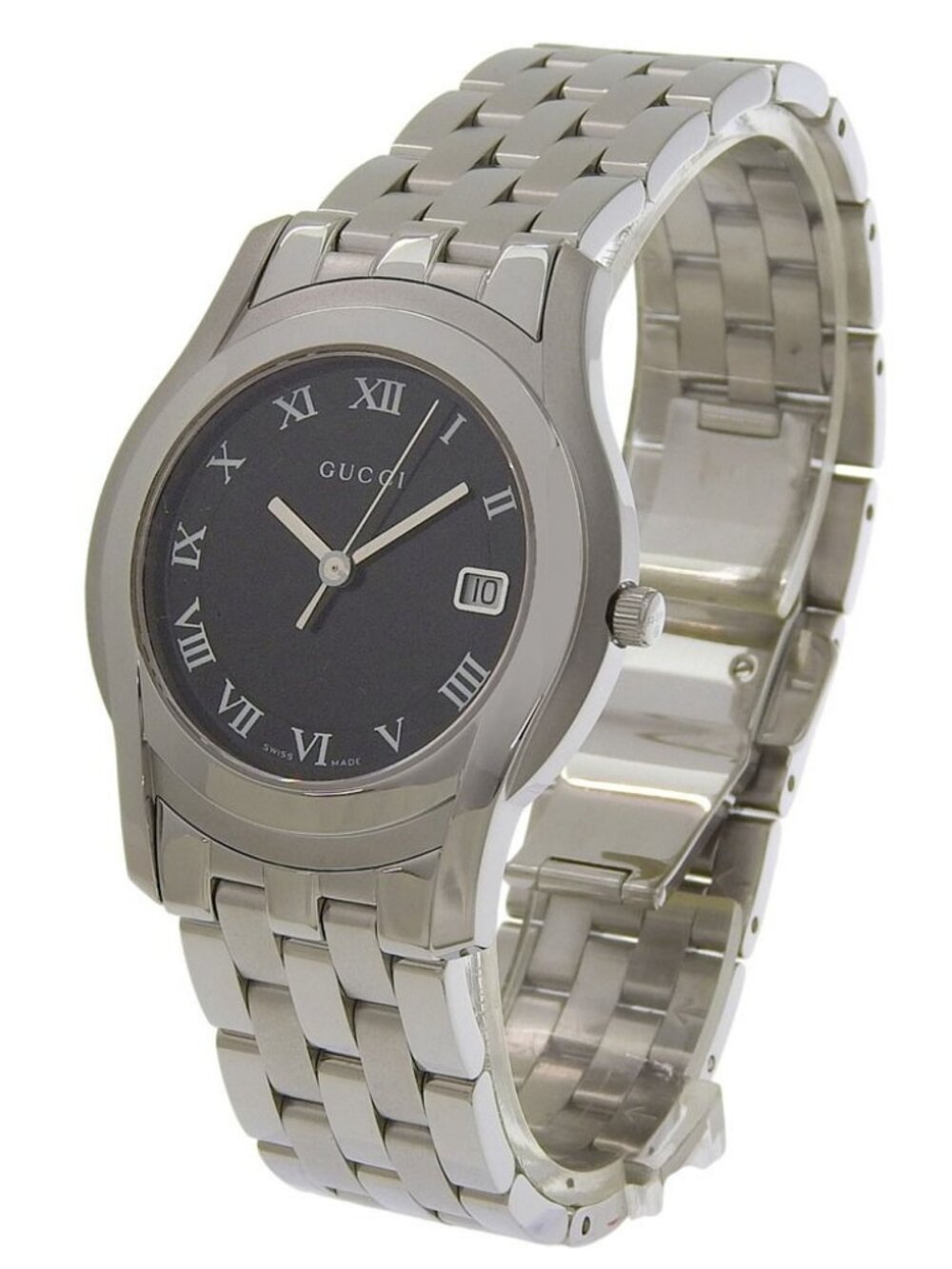 GUCCI G class Watches 5500M blackDial Stainless Steel Quartz Analog displa... - Picture 9 of 13
